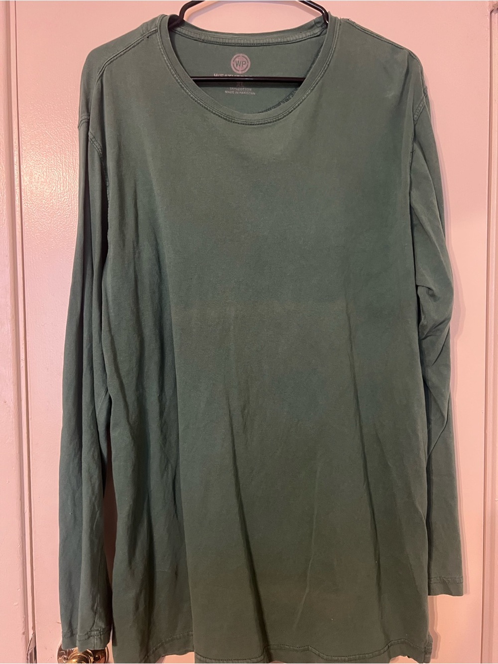 Weatherproof Men's Long-Sleeve Crewneck Shirt - Forest Green